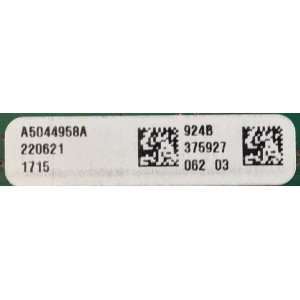 MAIN PARA SMART TV SONY BRAVIA 4K RESOLUCION (3840 x 2160) / NUMERO DE PARTE A-5044-958-A / 101480811 / A5044958A 324 / 220621 / 375927 / DISPLAY ST6451D03-B VER.2.1 / MODELO XR-65X95K / XR65X95K